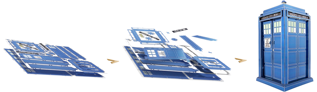 Details about   Fascinations Metal Earth Doctor Who Gold Dalek 3D laser cut 1 sheet Model Kit 