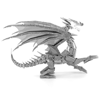 metal earth  Iconx silver dragon 2