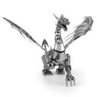 metal earth  Iconx silver dragon 3