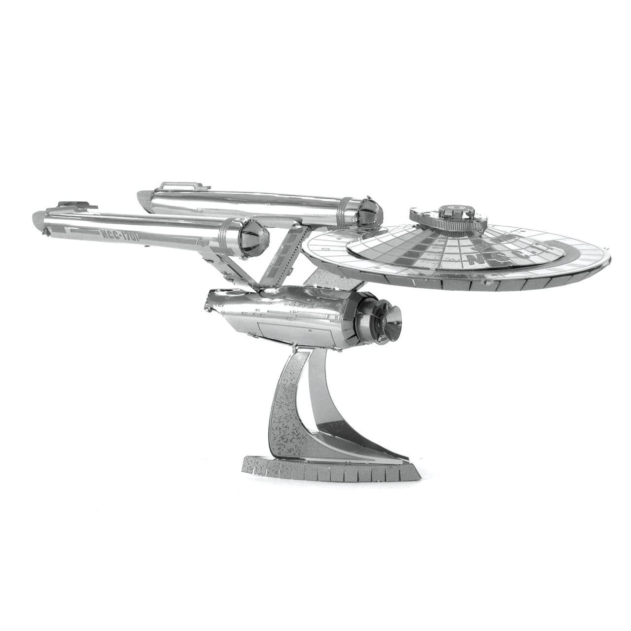 Metal Earth Star Trek USS Enterprise Gold 50th Anniversary 3D Model Build Kit 