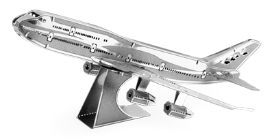 metal earth boeing commercial jet