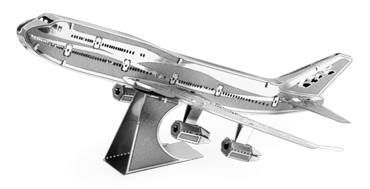 metal earth boeing commercial jet