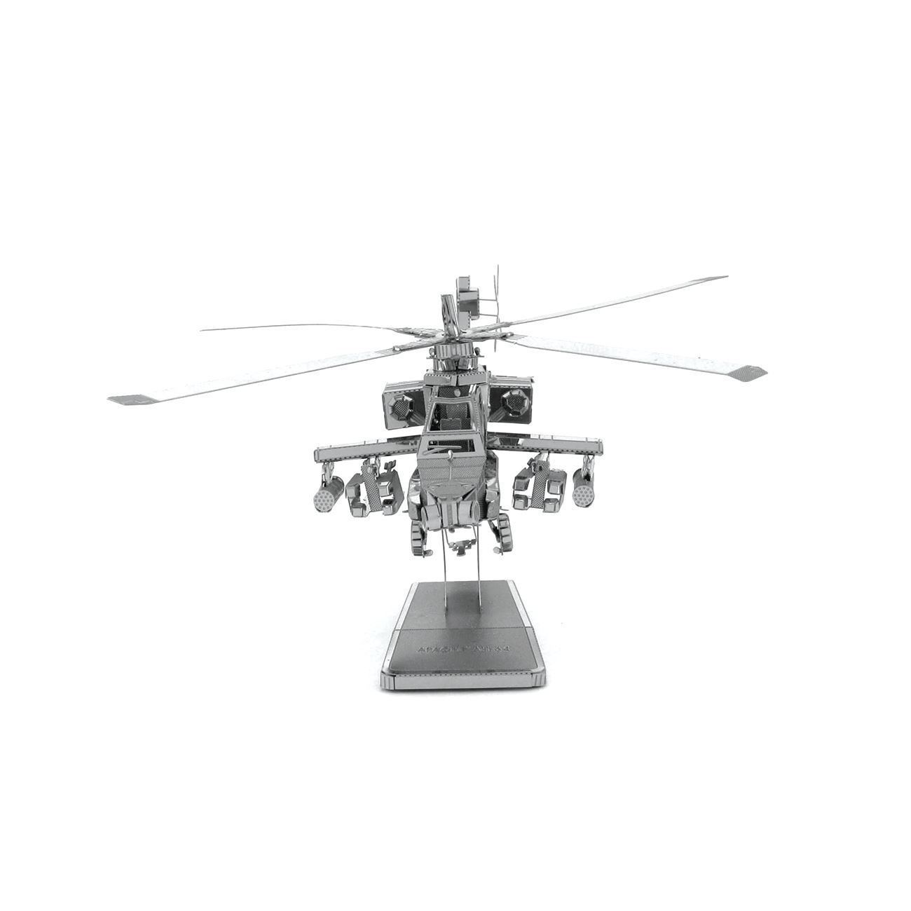 3D METAL MODEL KIT HELICOPTER AH-64 APACHE FASCINATIONS METAL EARTH ADVANCED 