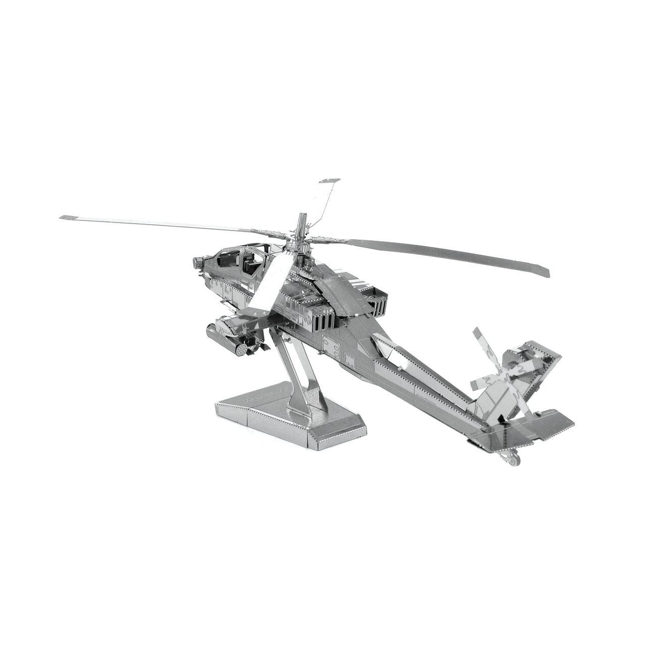 Fascinations Ah-64 Apache Helicopter 3d Metal Earth Model Kit MMS083 for sale online 