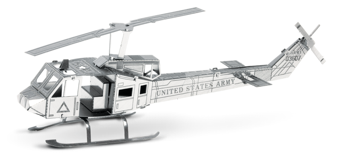 metal earth aviation - huey helicopter