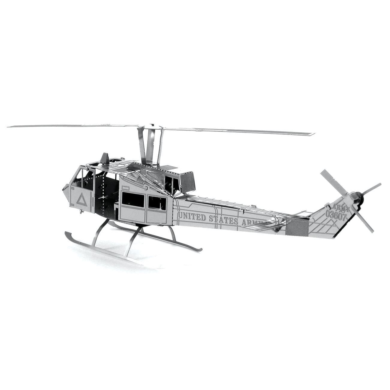 Details about   Metal Earth Fascinations Huey UH-1 Helicopter 3D Metal Model Kit