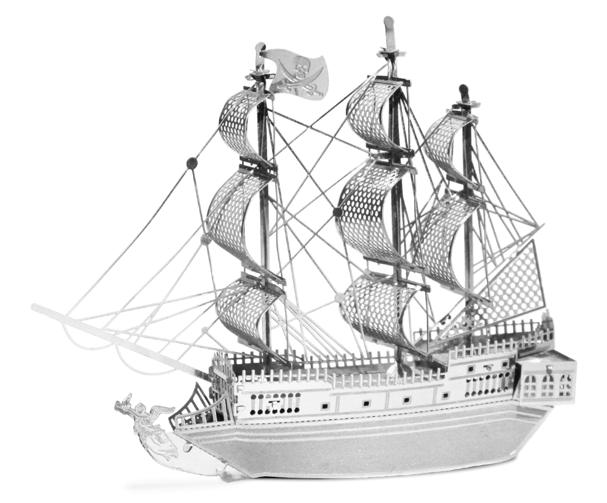 Black Pearl Ship Metal Earth Premium Series