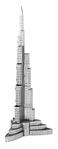 number student card Architecture Earth    Earth Metal  Khalifa Metal Burj DIY