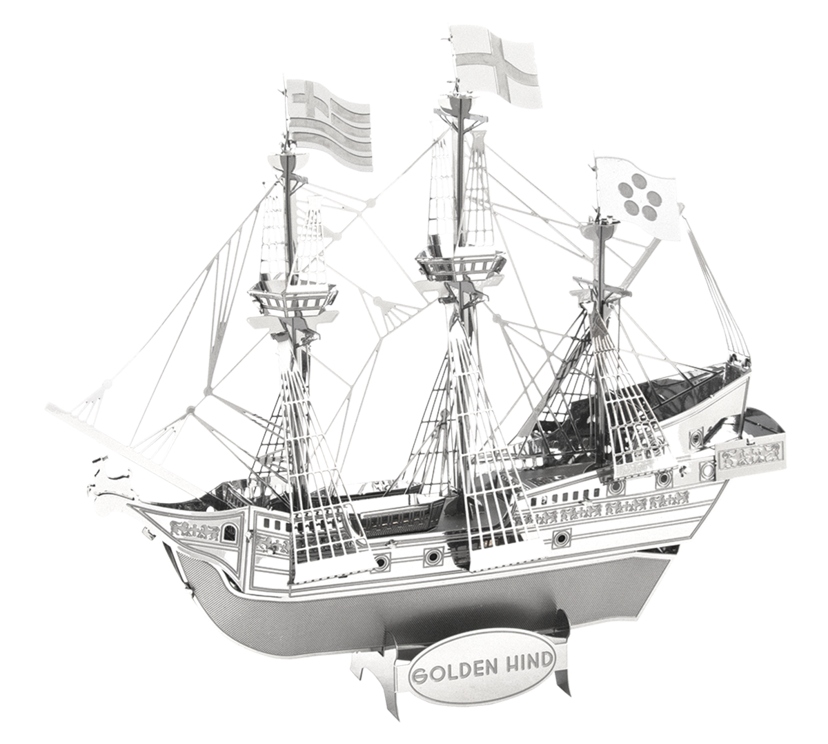 Metal Earth ships - metal golden hind