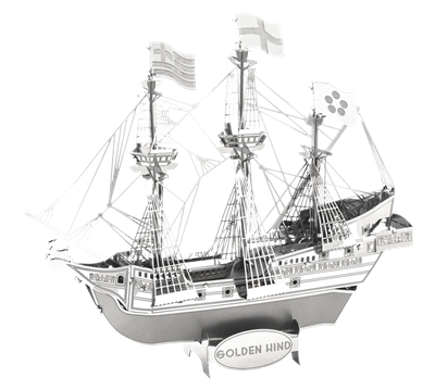 Metal Earth ships - metal golden hind