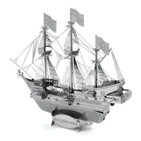 Metal Earth ships - metal golden hind 3