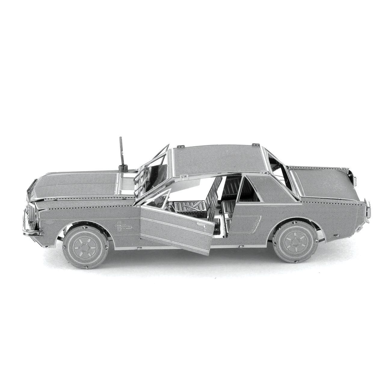 Metal Earth 1965 Ford Mustang SILVER 3D Laser Cut Metal DIY Model Build Kit 