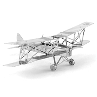 metal earth  the aviation - de havilland tiger moth 5