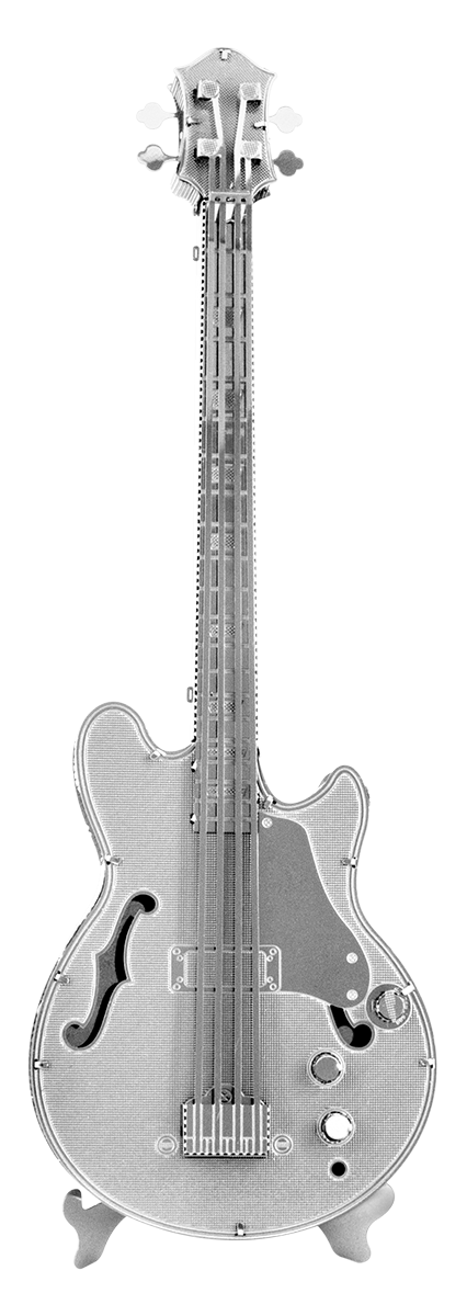 metal earth musical - electric bass guitar