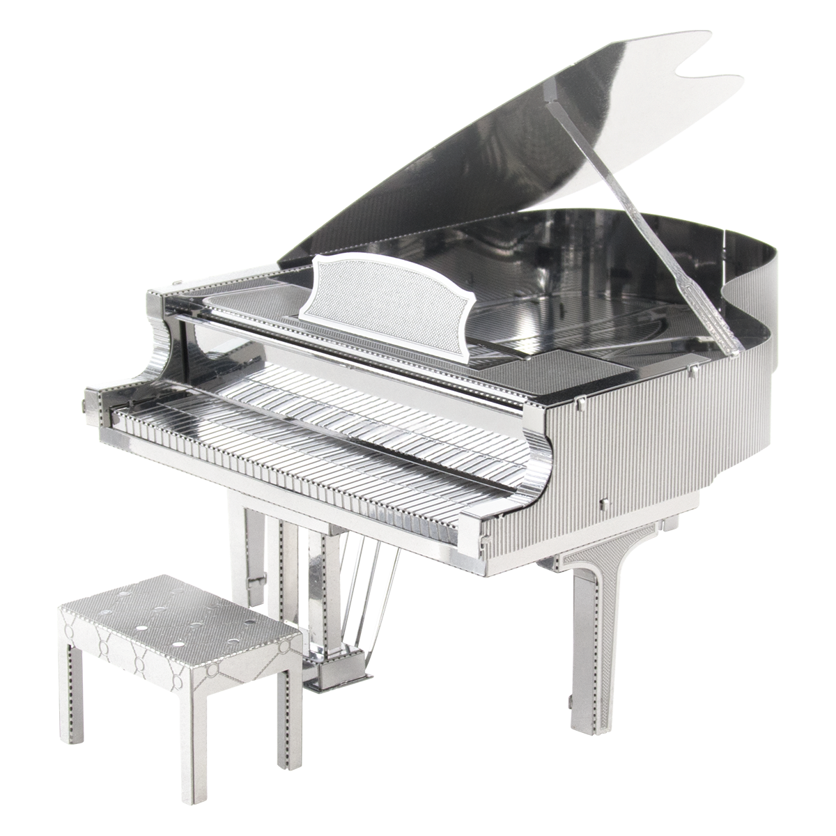 Apariencia Ponte de pie en su lugar Mata Metal Earth Musical - Grand Piano | 3D Metal Model Kits