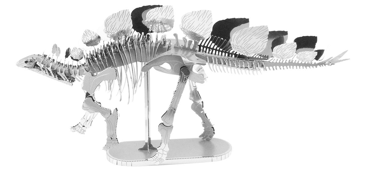 metal earth dinosaur - stegosaurus skeleton