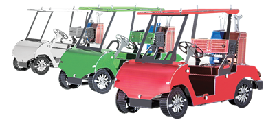 Metal Earth vehicles - Golf cart set