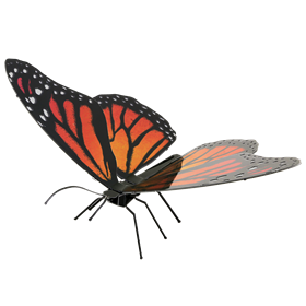 metal earth  Butterflies - monarch