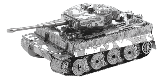 Sherman Tank  Metal Earth 3D Laser Cut Miniature Model Kit 2 sheets 