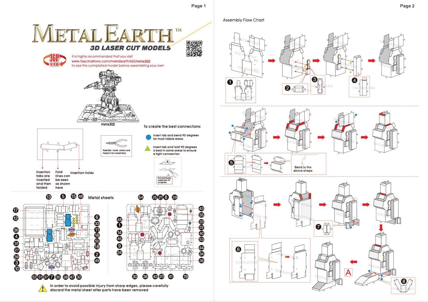 Fascinations Metal Earth 3D Laser Cut Model Transformers Soundwave for sale online 