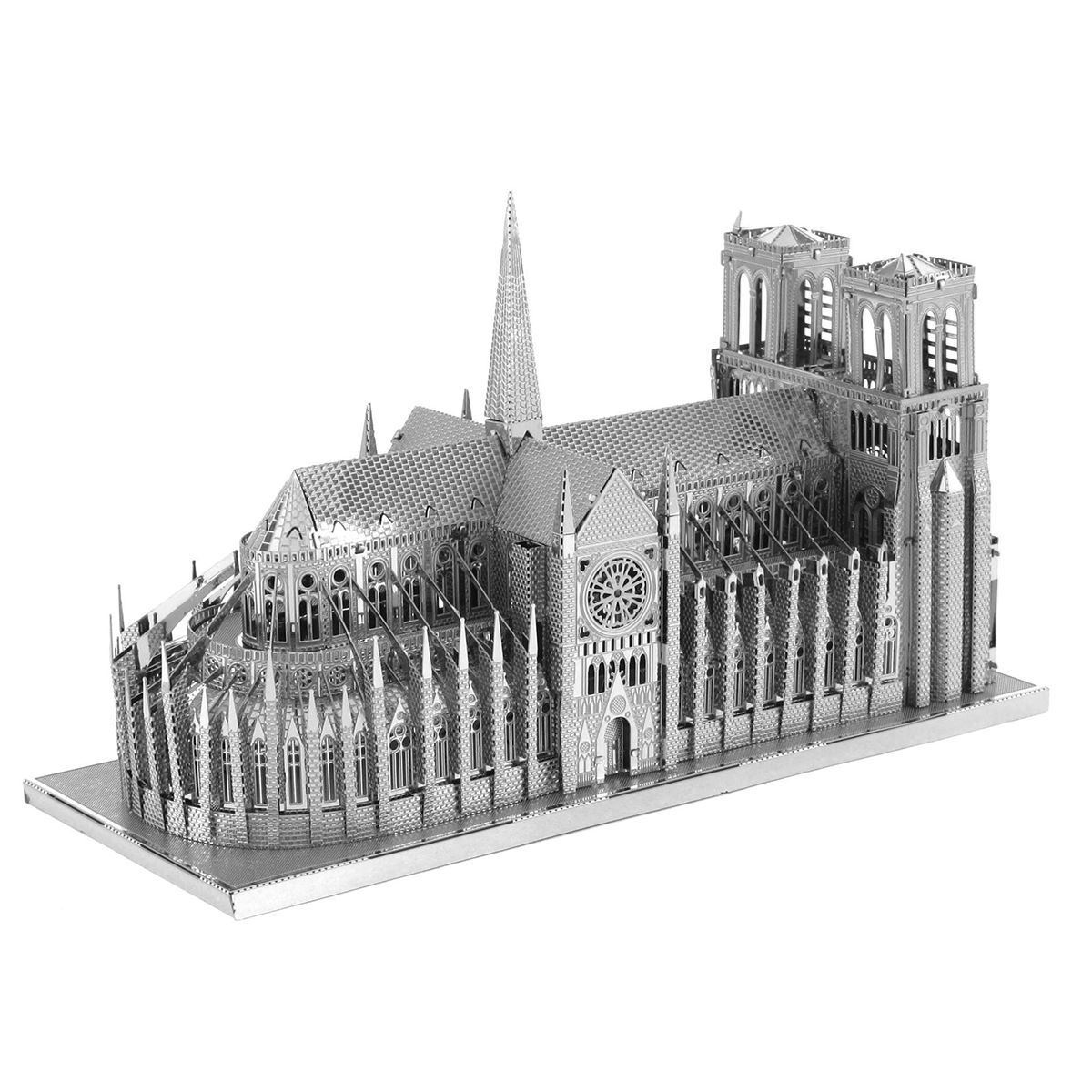 Fascinations Iconx NOTRE DAME de PARIS 3D Metal Earth Laser Cut Model Puzzle Kit 