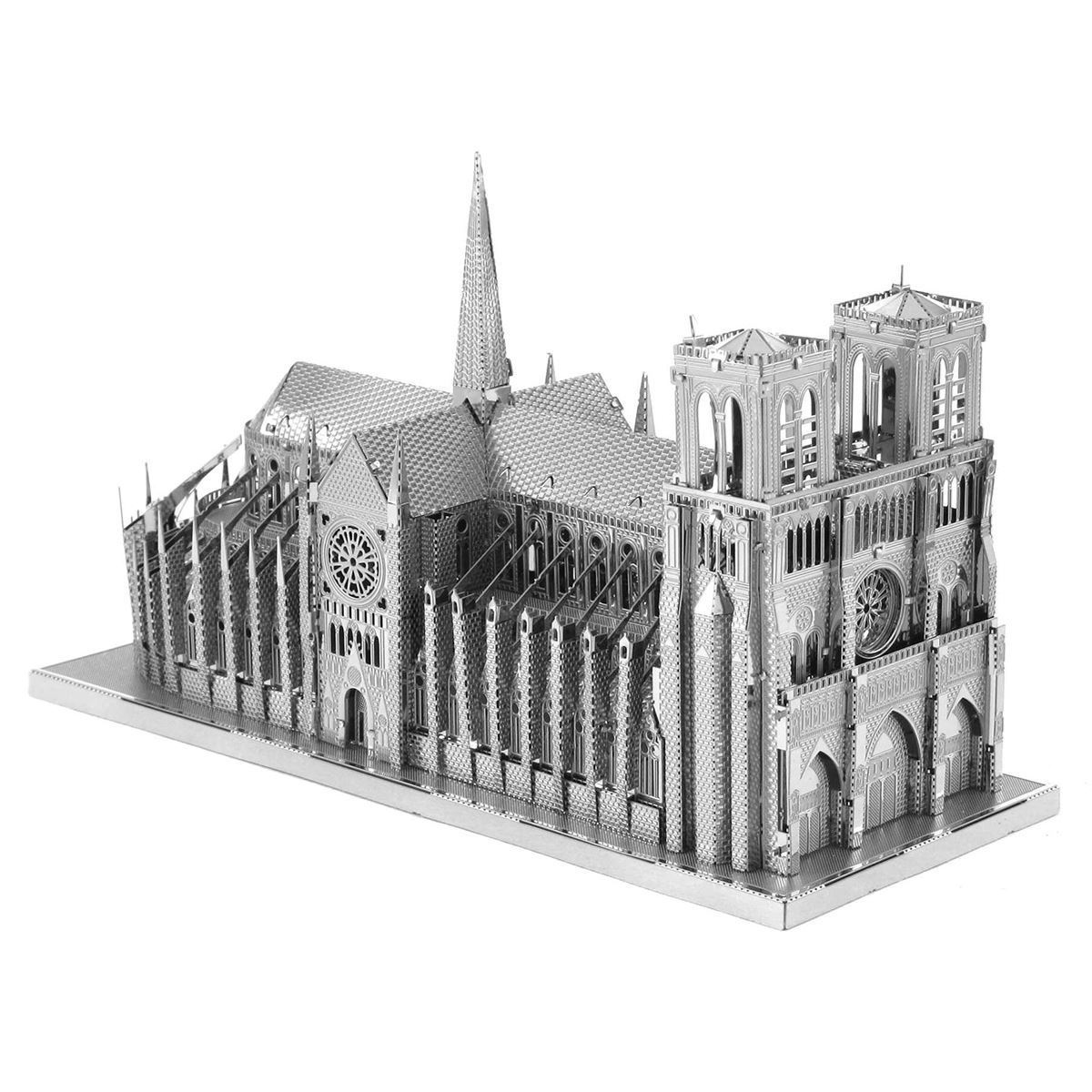Fascinations ICONX Notre Dame Cathedral 3d Metal Model Kit for sale online 