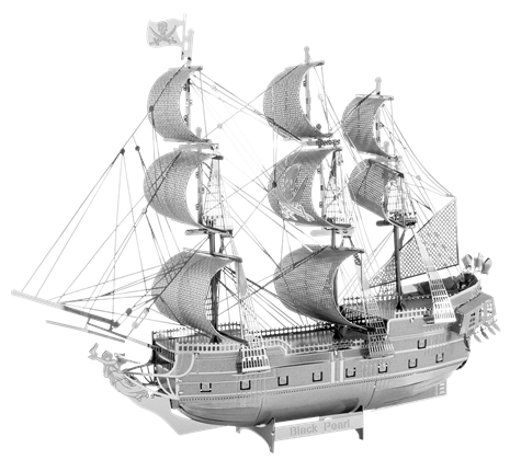 metal earth ships - iconx black pearl