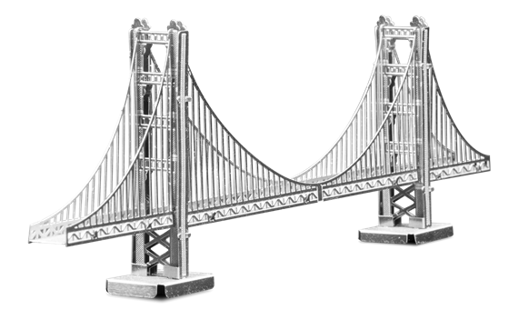 Metal Earth architecture - metal Golden gate bridge