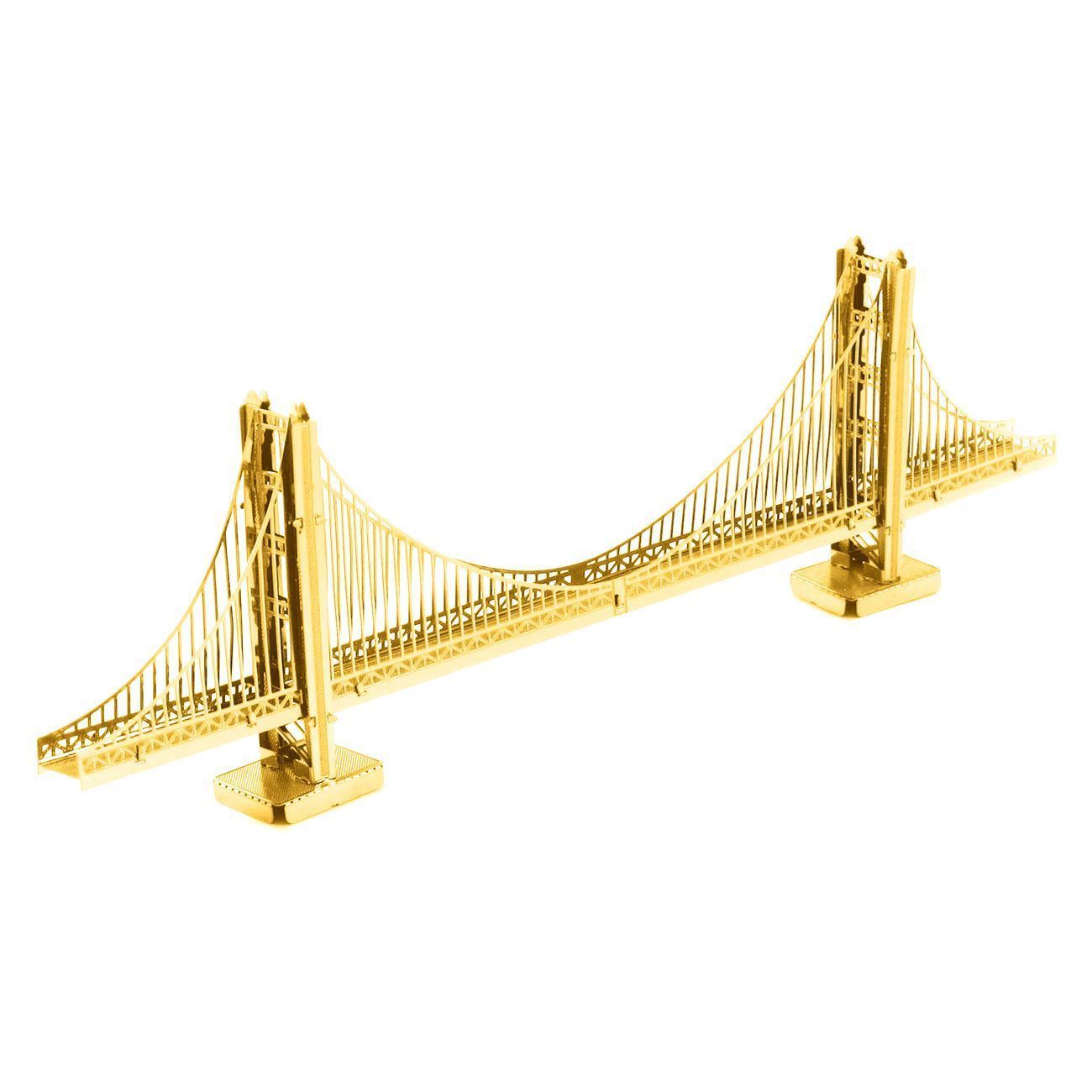 Metal Earth Golden Gate Bridge GOLD Ver 3D Metal  Model Tweezer  01112 