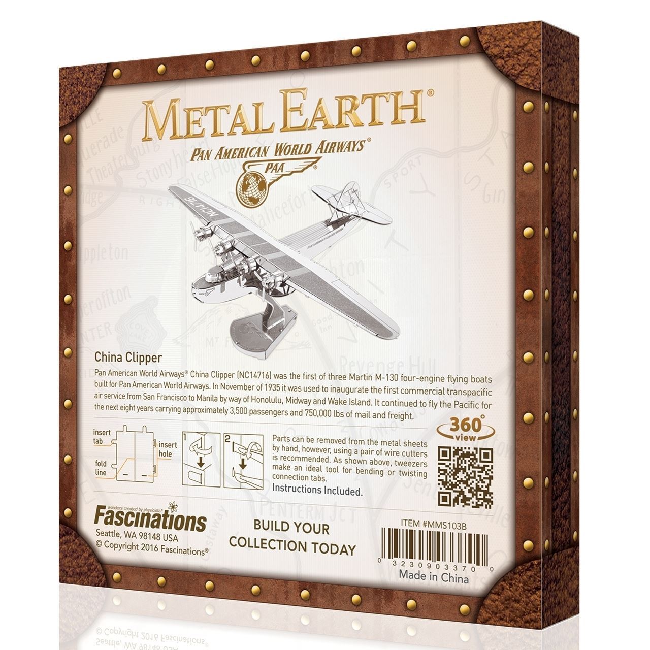 Metal Earth Pan Am China Clipper Box version | 3D Metal