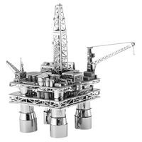 metal earth architecture - Offshore Oil Rig & Oil Tanker Gift Set  3