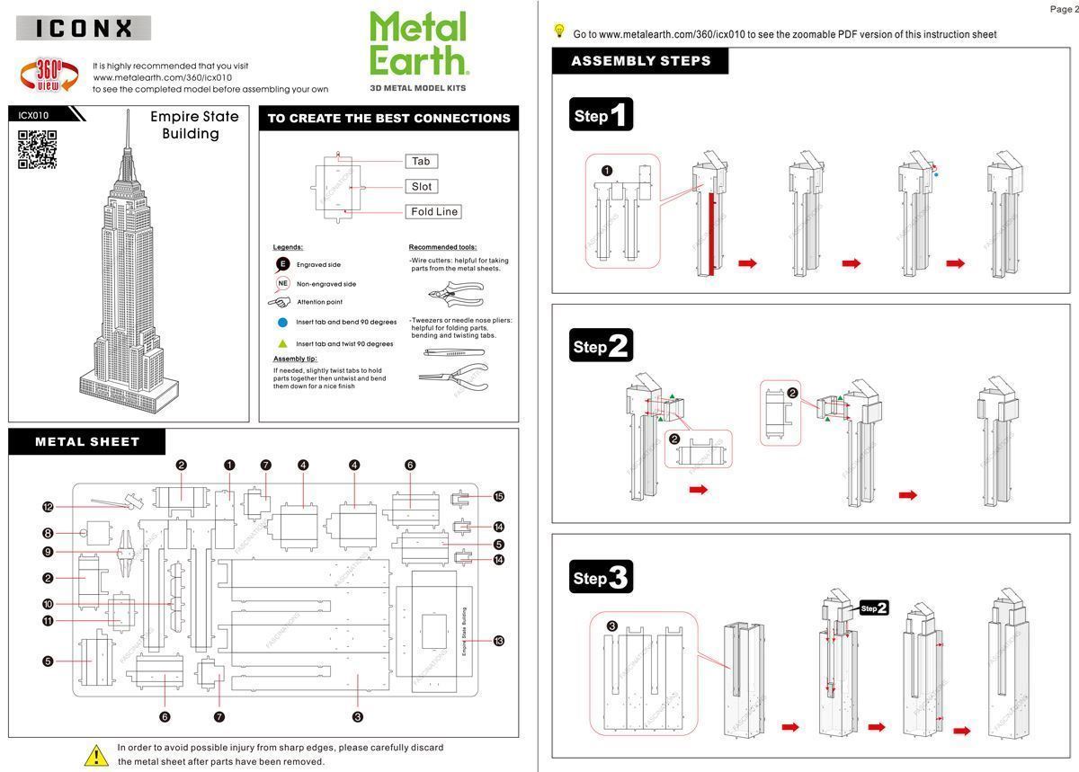 empire state building drawing steps by steps