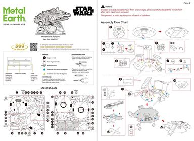 Metal Earth Iconx: Star Wars Millennium Falcon Building Kit