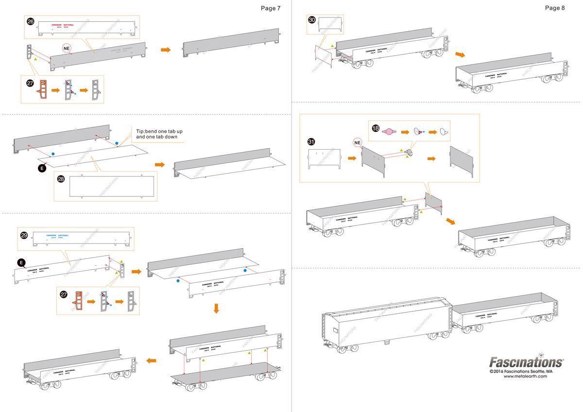 metal earth freight train
