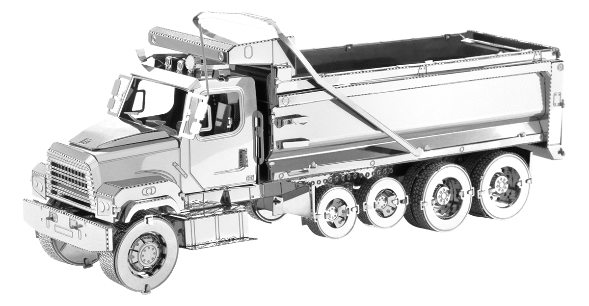 metal earth freightliner 114SD Dump Truck