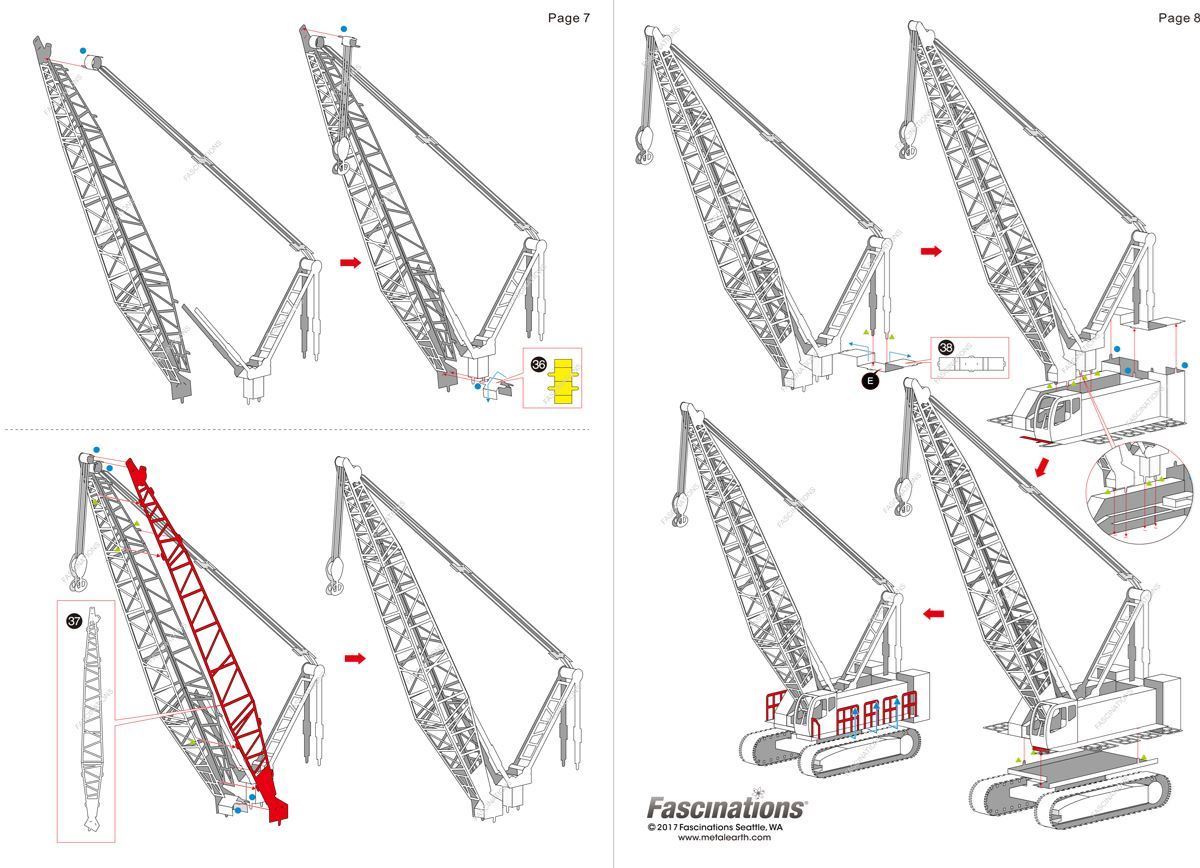 Metal Earth Crawler Crane Metal Earth DIY 3D Metal Model Kits