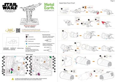 Metal Earth Star Wars - RESISTANCE BOMBER™ | 3D Metal Model Kits