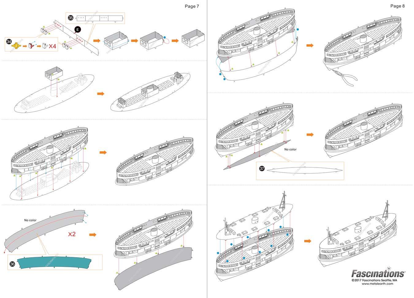 Hong Kong Star Ferry Metal Earth 3D Laser Cut Metal Model MMS135 Fascinations 