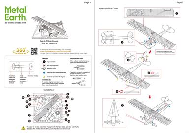 Spirit of St. Louis Metal Earth | 3D Metal Model Kits