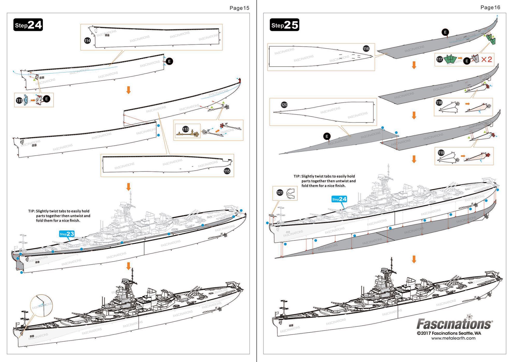 Metal Earth Iconx USS Missouri3D Metal Model Kits