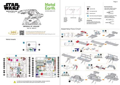 Fascinations Metal Earth Star Wars Solo Imperial AT-Hauler 3D Model Kit MMS410 