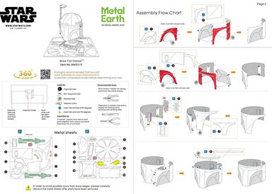 Metal Earth Star Wars Boba Fett Helmet 3d Metal Model Kits