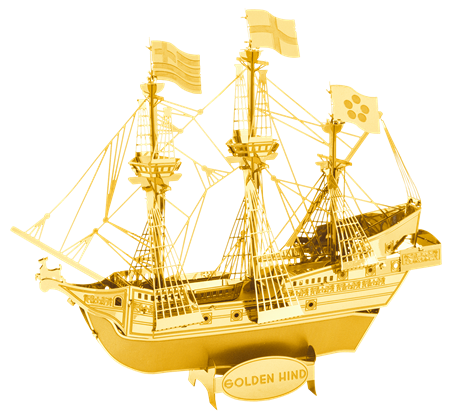 Metal Earth ships - Golden Hind	