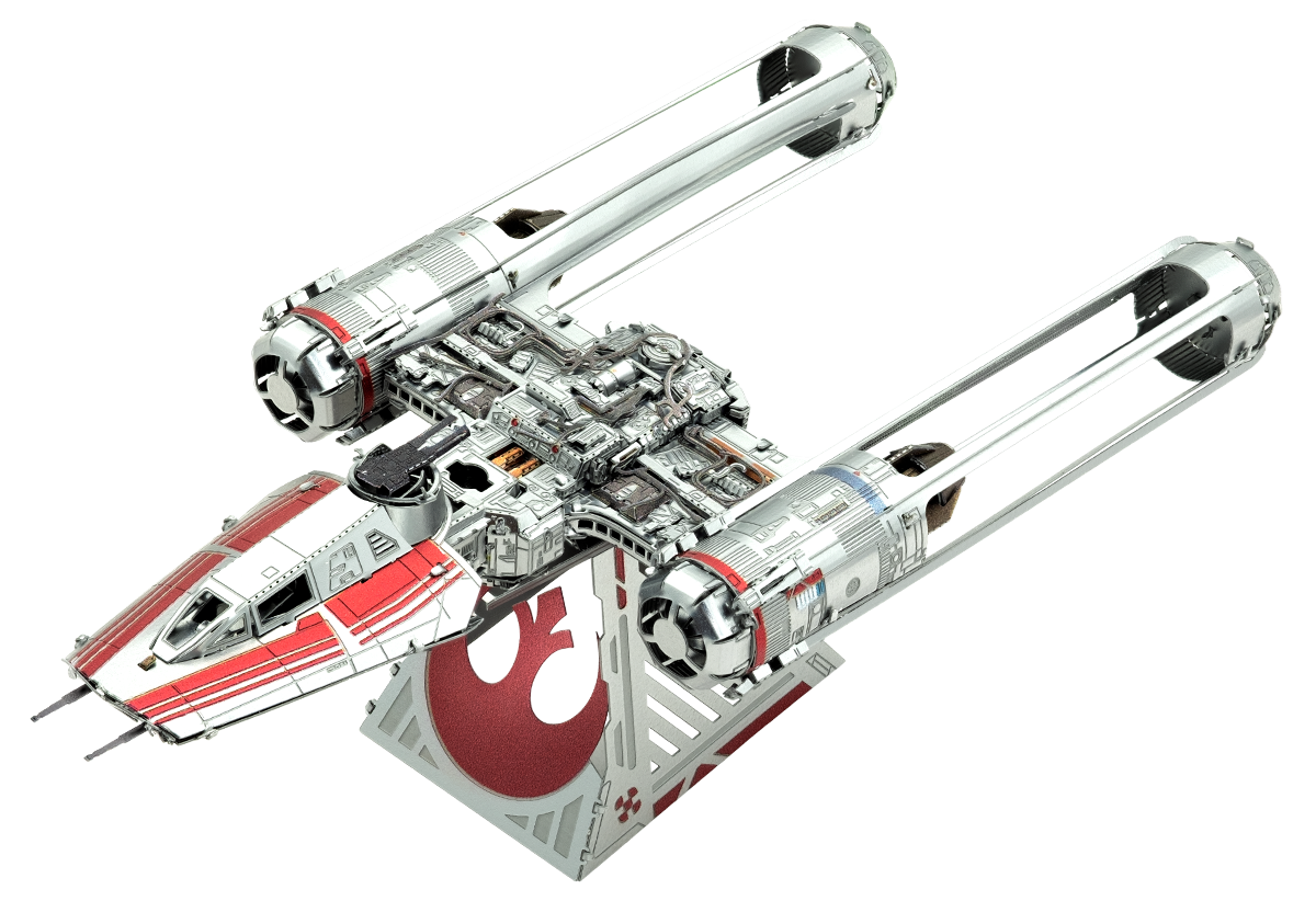 Metal Earth Star Wars Zorii's Y-Wing Fighter DIY laser cut 3D steel model kit 