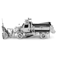 metal earth freightliner 114SD Snow Plow 1