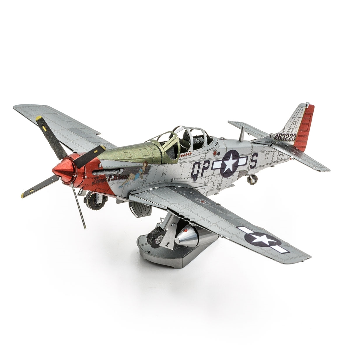 Metal Earth P-51D Mustang Sweet Arlene Kit de modèles d’Avions Miniatures découpés au Laser 3D 