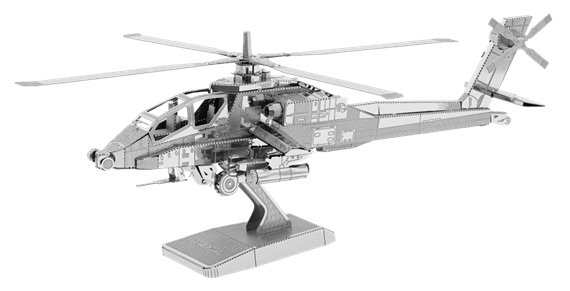 metal earth boeing - ah - 64 apache