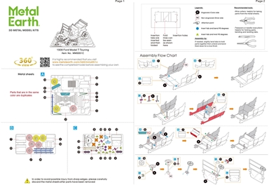 Fascinations Mms198 Kit Modellino 3D Ford Coupe 1932 - In Acciaio Da Montare - Metal Earth - Foto 4
