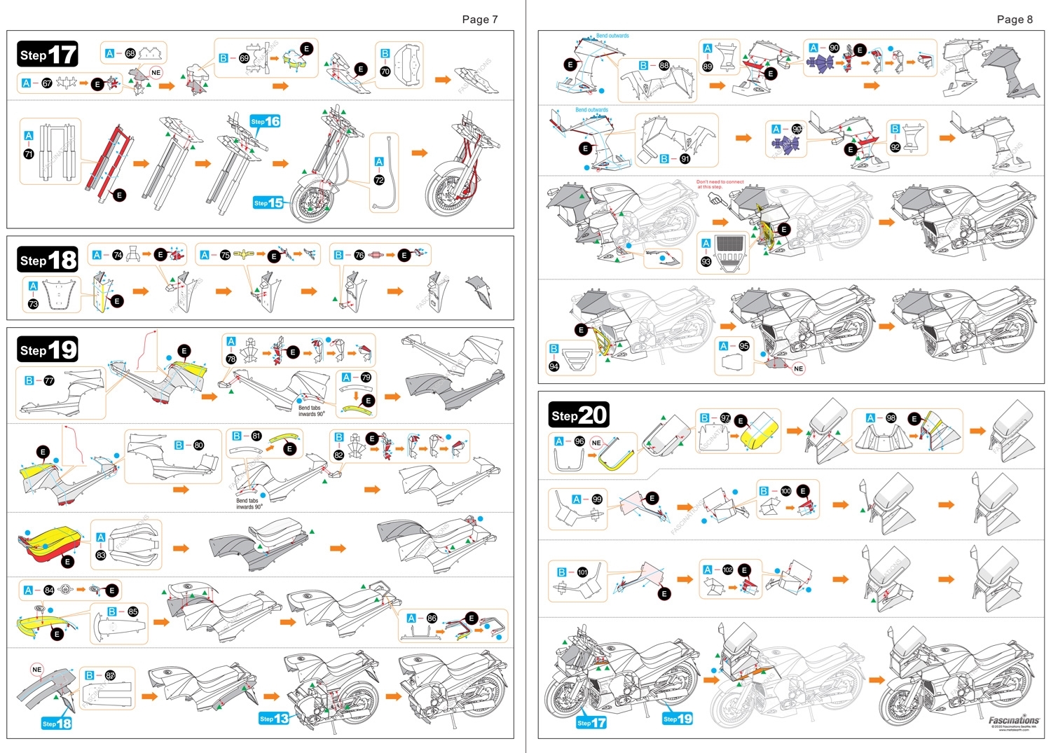 Kawasaki Ninja GPz900R Color Metal Earth Premium Series | 3D Metal
