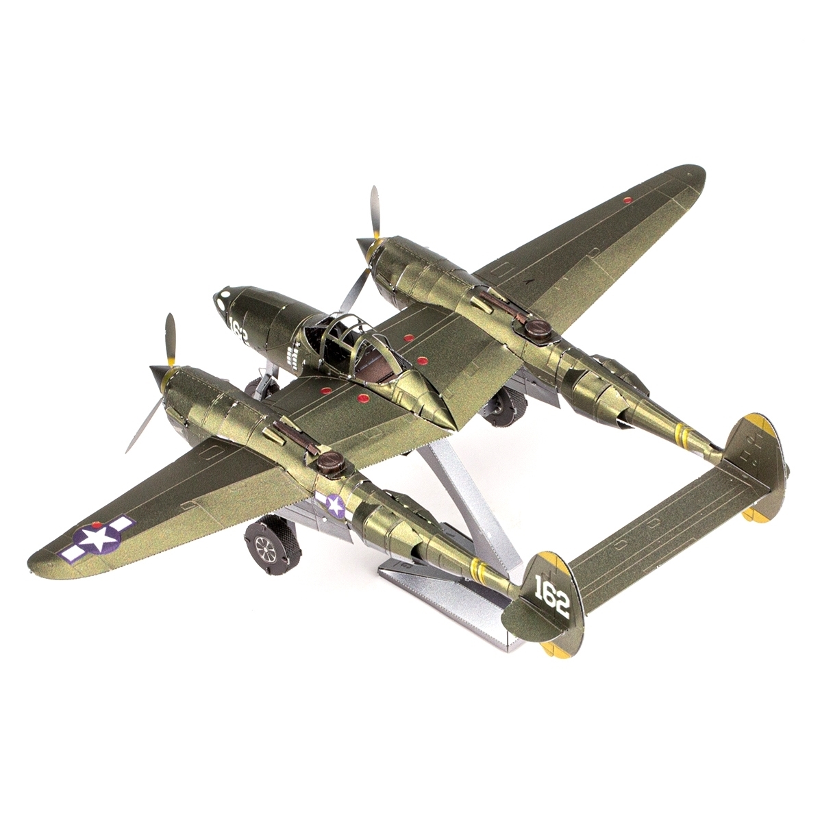 P-38 Lightning Color Metal Earth Premium Series | 3D Metal Model Kits
